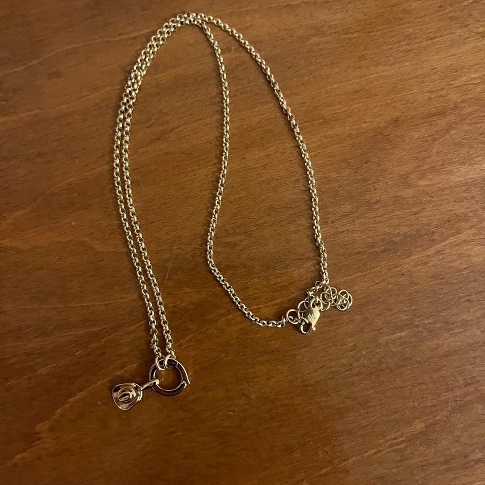 Made by Mary charm chain with cowboy hat charm never worn